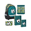 REYBAG Football Games, školský set 5-dielny, batoh+peračník+taška na prezuvky+boxy na zošity A4 a A5