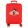 Disney Detský kabínový kufor - Mickey trip to London 55 cm - 34L - červený