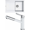 Set Franke G193 (dřez MRG 611 Bílá-led + baterie FC 3055.094 ORBIT Chrom/Bílá-led) 114.0650.617