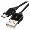 EMOS USB kábel 2.0 A/M - micro B/M 1m čierny, Quick Charge SM7004B