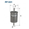 Palivový filter FILTRON PP 831 (Palivový filter FILTRON PP 831)