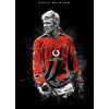 CUKROVÁ TLAČ jedlý obrázok na tortu Cukrová hmota David Beckham Manchester United