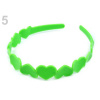 Stoklasa Plastová čelenka se srdíčky - 5 zelená elektrická