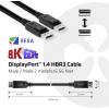 club3D DisplayPort kabel Konektor DisplayPort, Konektor DisplayPort 2.00 m černá CAC-2068 samozhášecí, 8K UHD Kabel DisplayPort