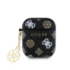 Guess PU 4G Peony Charm Pouzdro pro AirPods 1/2, GUA2P4RPEK