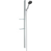HANSGROHE Rainfinity sprchová súprava, ručná sprcha 3jet priemer 132 mm, 150 cm sprchová tyč s poličkou na mydlo a sprchová hadica 160 cm, chróm, 27673000