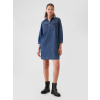 GAP Denim mini dress UltraSoft Utility - Women's modrá XS GAP 1200135590868