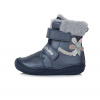 Dievčenská zimná obuv D.D.Step W071-374B royal blue 20-31