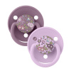 BIBS x LIBERTY De Lux cumlíky zo silikónu 2ks - one size,Violet Sky / Mauve