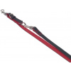 Nobby Pacific kožené vodítko červené lemovanie L-XL 200cm / 18mm