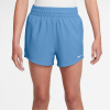Nike One Big Kids' (Girls') Dri-FIT High-Waisted Woven Training Shorts Blue Beyond 13 rokov
