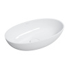 Omnires Shell M+ umývadlo 60x35 cm oválny pultové umývadlo biela SHELLUNBP