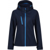 REGATTA PROFESSIONAL VENTURER TRA 702 / Dámska 3-vrstvová softshellová bunda s kapucňou - navy / french blue M