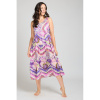 Lady Belty dlhé letné šaty - barva:BELUNICO/potlač, velikost:XXL