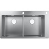Hansgrohe Drezy - Vstavaný drez S712-F765, nehrdzavejúca oceľ 43311800