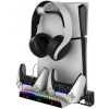 Stojan na hernú konzolu iPega P5S011 Stojan na Stenu pre PS5/PS5 Slim s Dual Charger Dock pre PS5 Ovládač (PG-P5S011)