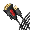 AXAGON ADS-1PSN, USB-A 2.0 - sériový RS-232 DB9-M Prolific adaptér / kábel 1.5m Axagon
