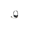 Natec DRONE stereo slúchadlá s mikrofónom, ovl. hlasitosti, 2x jack, 2m, čierne NSL-0294