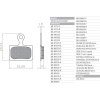 BRENTA BR428 BRENTA BIKE BRAKE PADS SINTERED METALLIC FITS SHIMANO DURA ACE BR-R9170, ULTEGRA BR-R8