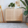 zahrada-XL Lamelové dvierka na skrinku 2 ks 69x49,4 cm, borovicový masív 151128