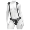 Pipedream Body Dock Strap-On Suspenders Black