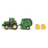 SIKU Blister - John Deere traktor s balíkovačkou 1:87