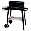 PERFECT HOME Záhradný gril, police, kolieska, nastaviteľný rošt 54x34 cm ACHI
