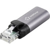 Renkforce RJ45 / USB-C® sieťový adaptér [1x RJ45 zástrčka - 1x USB-C® zásuvka] antracitovo sivá; RF-4883626