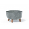 Kvetináč Prosperplast GRACIA LOW 28,5 cm beton effect