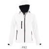 SOL's Collection Bunda Replay Women s kapucí, softshellová, 3-vrstvá, dámská COT25680200102-white M Bílá