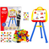 LEAN TOYS Magnetická tabuľa s popisovačom a magnetom, modrá