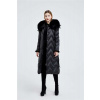 Max Original Leather Páperový kabát s kožušinou G-2P67-208 black (XL 50-52) - Čierna - XL