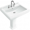Villeroy & Boch Hommage Umývadlo s prepadom, 75x58 cm, s Ceramicplus, biele-trojotvorové umývadlo 7101A1R1