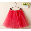 SISI 95206 TuTu sukňa pre dievčatá 3-vrstvová, dĺžka 30 cm, červená