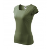 Tričko dámske Pure 122 - S, 09 - khaki