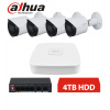 DAHUA IP 4 KAMEROVÝ SET 2MPX BULLET 4TB