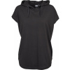 Women's sleeveless jersey with hood black čierna | šedá XL Urban Classics 4053838258736