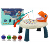 LEAN TOYS Rybolov stôl- arkádová hra Oranžový dinosaurus