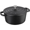 KELA Pekáč liatinový s pokrievkou Calida 24 cm čierna KL-12471