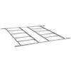 Základňa BBSH-808 pre záhradný domček BestBerg ZD-808 / 159 x 216 cm / oceľ / strieborná
