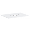 Hansgrohe Xilesa E - Doska pod umývadlo, 78x55 cm, výrez uprostred, matná biela 54275700