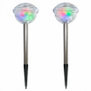 Solárne svietidlá - Solárna lampa RGB LED záhradná guľa 2 KUSY (Solárne svietidlá - Solárna lampa RGB LED záhradná guľa 2 KUSY)