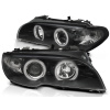 Predné svetlá BMW E46 Coupe Cabrio 03-06 CCFL Black Angel Eyes