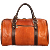 Cestovná kožená taška koňakovo/hnedá - Delami Vera Pelle Petrit koňak