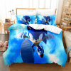 Posteľné obliečky - Plachý plachý set 140 cm x 200 70x80cm (Sonic the hedgehog posteľná sada 140x200 cm)