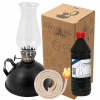 RETRO petrolejová lampa ANTIK VINTAGE OLEJ NAFTA KNOT SADA 3v1 LAMPÁŠ SKLO