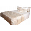 Prikrývka na posteľ - Stredný polyester 240 x 220 cm odtiene šedej (Prešívaná posteľná posteľ 220x240 pre trojvrstvovú posteľ)