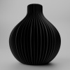 Váza Aura Farba produktu: Čierna, Výška vázy: L - 240mm