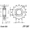 JT Reťazové koliečko JT JTF 297-15RB 15T, 525 pogumované
