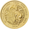 The Royal Mint zlatá minca minca Tudor Beasts Seymour Unicorn 2024 1/4 Oz